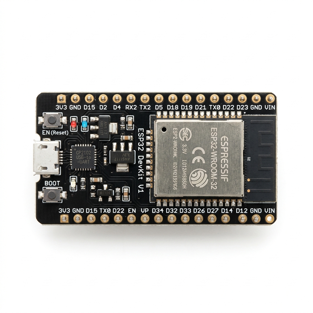 ESP32 DevKit V1 WiFi + Bluetooth Development Board (30-Pin, Arduino Compatible)